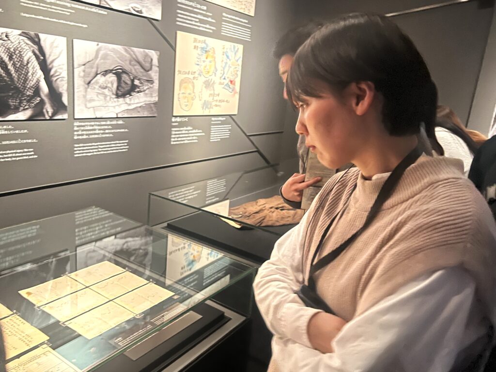 Mariya at the Peace Memorial Museum